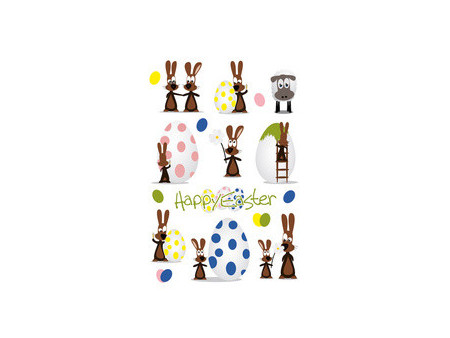 HERMA Stickers de Pâques DECOR 'Lapins nostalgiques'