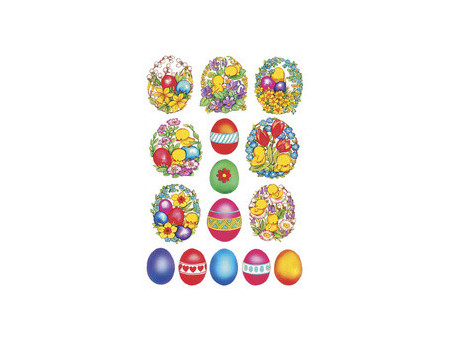 HERMA Stickers de Pâques DECOR 'Lapins nostalgiques'
