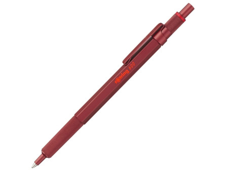 rotring Stylo à bille rétractable 600, rouge métallique