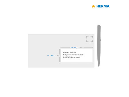 HERMA Etiquette universelle SPECIAL, 105 x 42,3 mm, jaune
