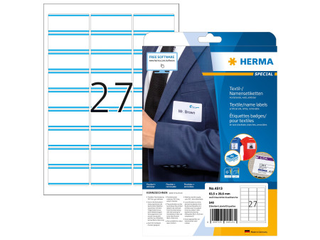 HERMA Etiquettes badges SPECIAL, 63,5 x 29,6 mm,