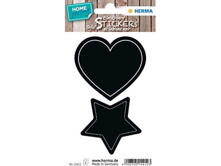 HERMA Etiquettes pour tableau HOME feeling 'coeur & étoile'