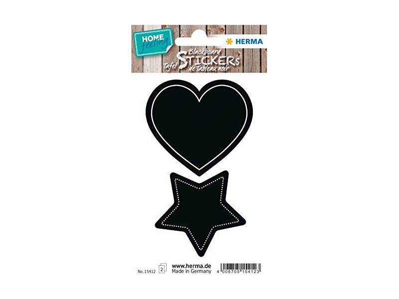 HERMA Etiquettes pour tableau HOME feeling 'coeur & étoile'