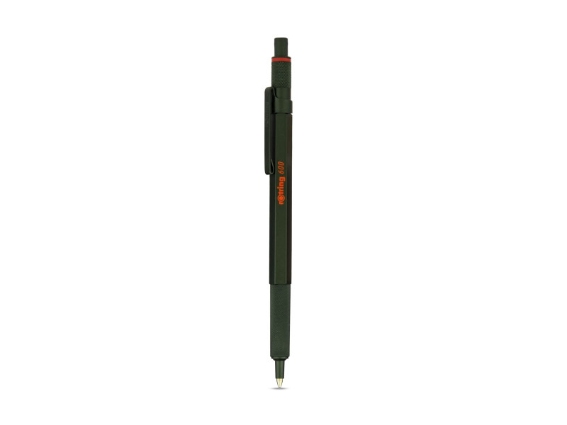 rotring Stylo à bille rétractable 600, vert métallique