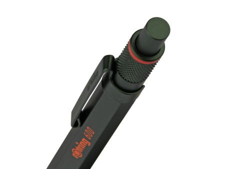 rotring Stylo à bille rétractable 600, vert métallique