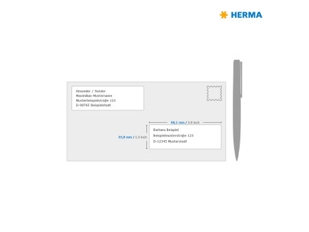 HERMA Etiquette universelle SPECIAL, 99,1 x 33,8 mm, blanc