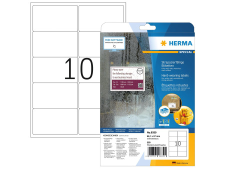 HERMA Etiquette d'expédition SPECIAL, résistant,99,1 x 57 mm