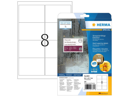 HERMA Etiquette d'expédition SPECIAL, 99,1 x 67,7 mm