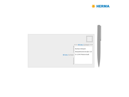HERMA Etiquette universelle SPECIAL, 60 x 60 mm, blanc
