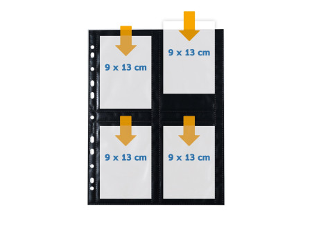 HERMA Pochettes photos Fotophan A4, pour photos 9 x 13 cm,