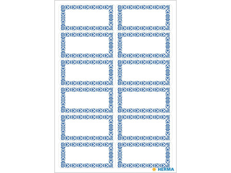 HERMA Étiquette de cuisine Bordure bleu