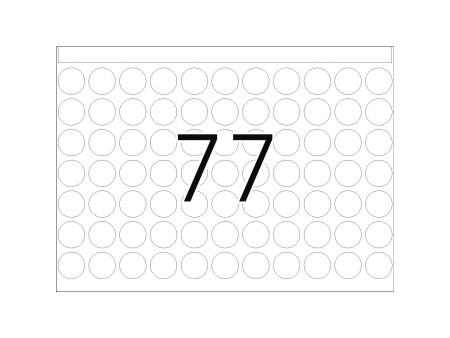 HERMA étiquettes adhésives DP1, 13 m de diamètre , blanc