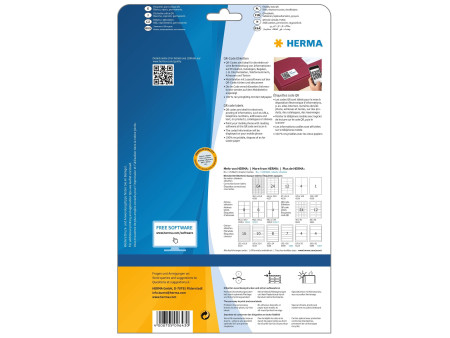 HERMA Etiquette code QR, 80 x 40 mm, rectangulaire