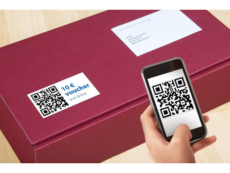 HERMA Etiquette code QR, 80 x 40 mm, rectangulaire