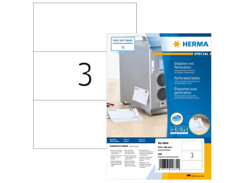 HERMA Etiquette universelle SPECIAL, perforé