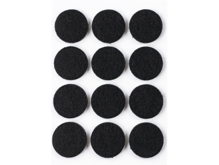 HERMA patin en feutre, diamètre: 22 mm, noir