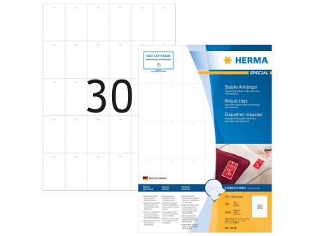 HERMA Etiquette à suspendre SPECIAL, 35 x 59,4 mm, blanc