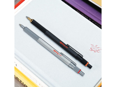 rotring Stylo à bille rétractable 800, noir