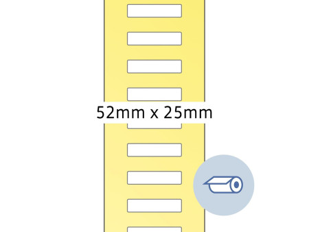 HERMA Etiquettes en rouleau, 52 x 25 mm, blanc