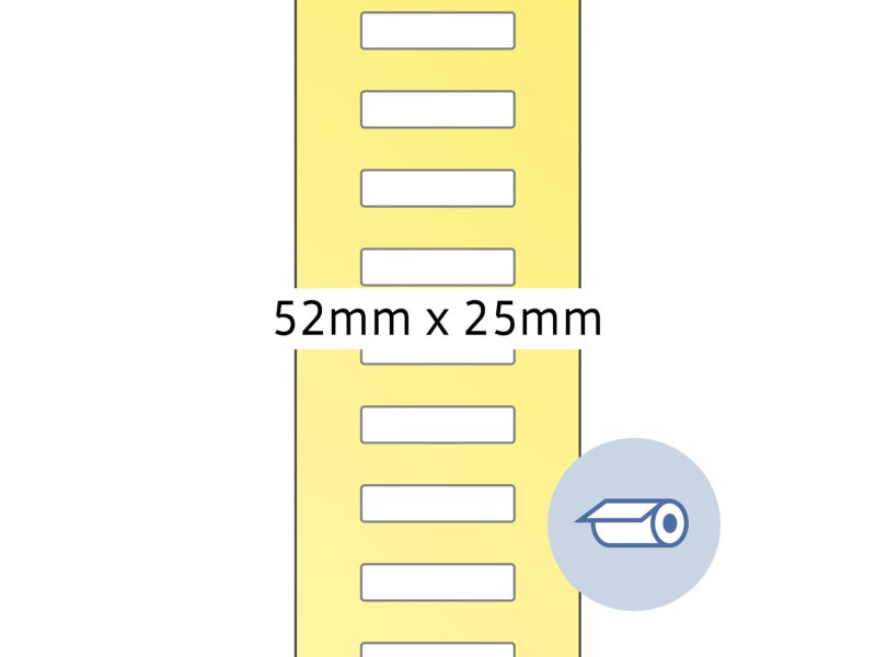 HERMA Etiquettes en rouleau, 52 x 25 mm, blanc