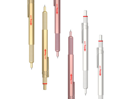 rotring Stylo à bille rétractable 600, or métallisé