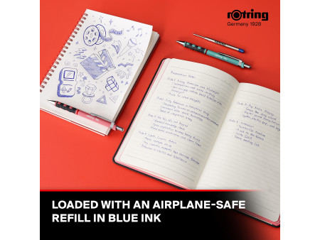 Rotring Stylo à bille rétractable Tikky, turquoise