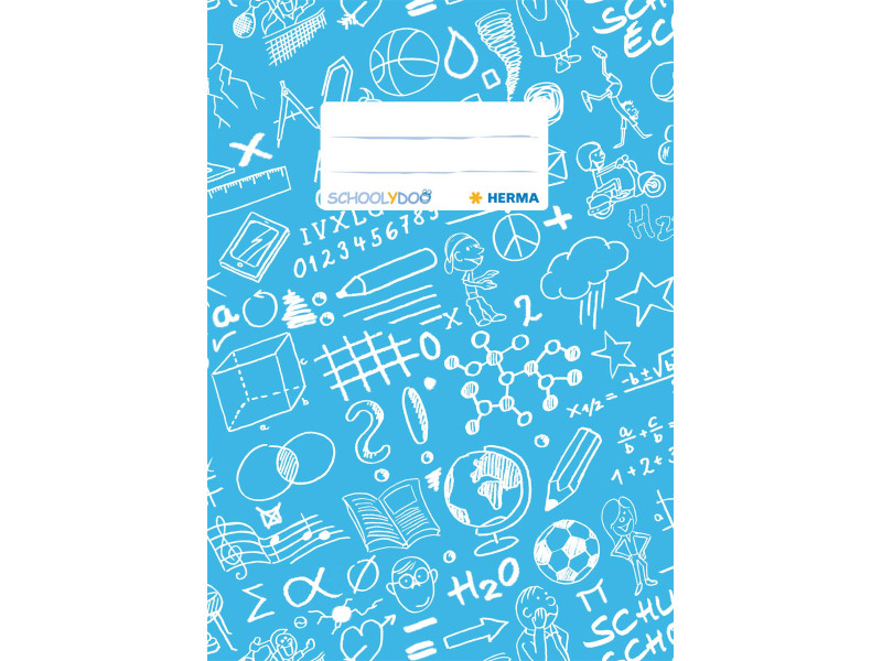 HERMA Protège-cahier 'Schoolydoo', A5, en PP, bleu clair