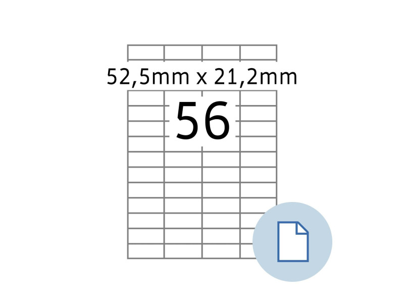 HERMA Etiquette universelle DATAPRINT, 52,5 x 21,2 mm, blanc
