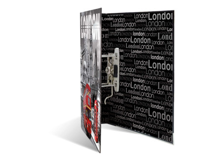 HERMA Classeur à levier à motifs 'London', A4, dos: 70 mm