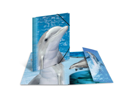 HERMA Chemise élastique 'dauphin', transparent, en PP, A4
