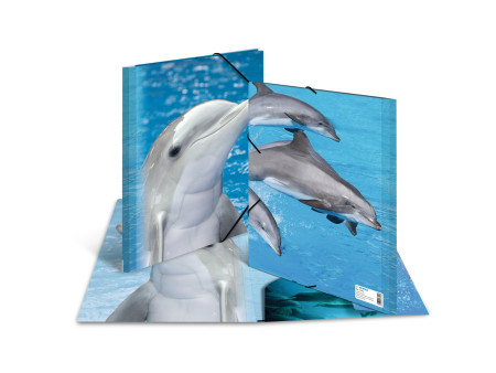 HERMA Chemise élastique 'dauphin', transparent, en PP, A4