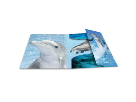 HERMA chemise élastique 'dauphin', transparent, en PP, A3,