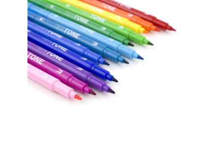 Tombow Feutre double pointe 'TwinTone' Rainbow, set de 12