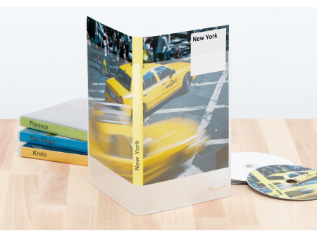 HERMA Jaquette DVD, pour étuis DVD, 183,0 x 273,0 mm, blanc