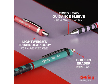 rotring Porte-mines Tikky 0,7 mm, Vert opale