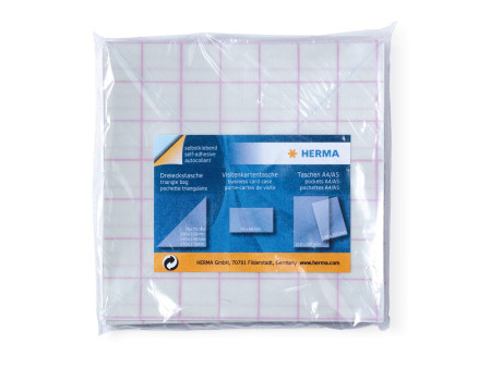 HERMA Pochettes adhésives triangulaires, 100 x 100 mm,en PP,