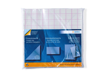 HERMA pochettes adhésives triangulaire, 140 x 140 mm, en PP