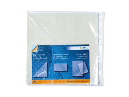 HERMA Pochettes adhésives triangulaires, 170 x 170 mm,en PP,