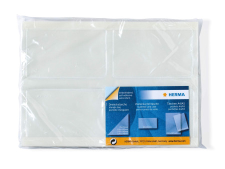 HERMA pochettes autocollantes pour cartes de visite, en PP