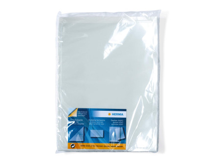 HERMA pochettes adhésives, A4, transparent, en PP,