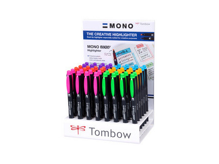 Tombow Surligneur MONO edge, présentoir acrylique de 48