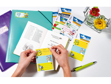 HERMA Etiquettes pour livres 'grenouille ballerine',76x35 mm