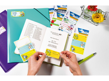 HERMA Etiquettes pour livres 'grenouille ballerine',76x35 mm