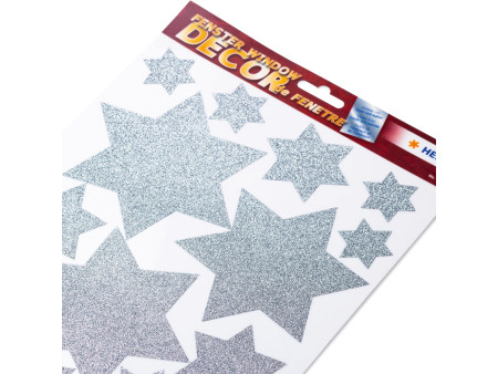 HERMA Image de Noël pour fenêtre 'étoiles', argent