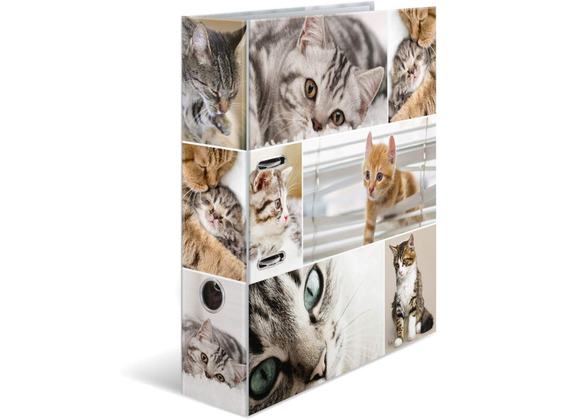 HERMA Classeur à levier à motifs 'Animals', A4, chats
