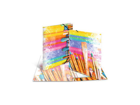 HERMA Chemise à élastiques 'Crayons', en carton, A3