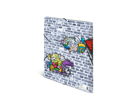 HERMA Chemise à élastiques 'Graffiti', en PP, A4