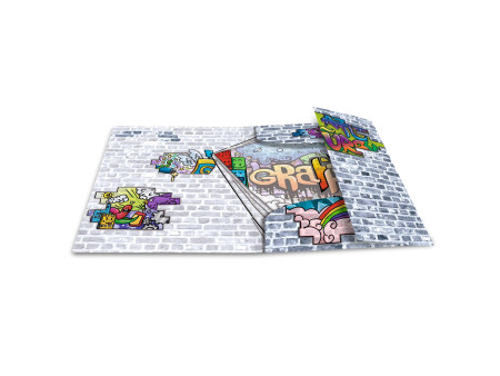HERMA Chemise à élastiques 'Graffiti', en PP, A4