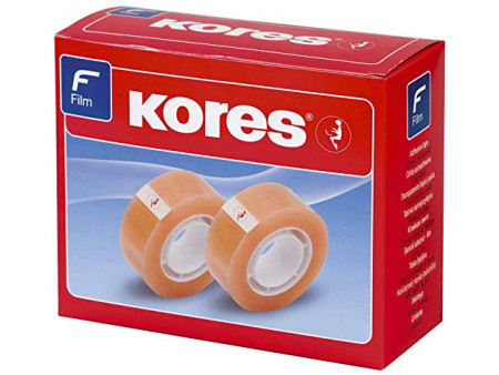 Kores Ruban adhésif standard, 15 mm x 10 m, transparent