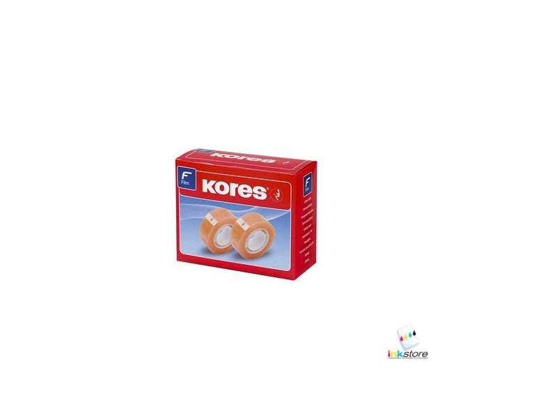 Kores ruban adhésif standard, 12 mm x 33 m, transparent
